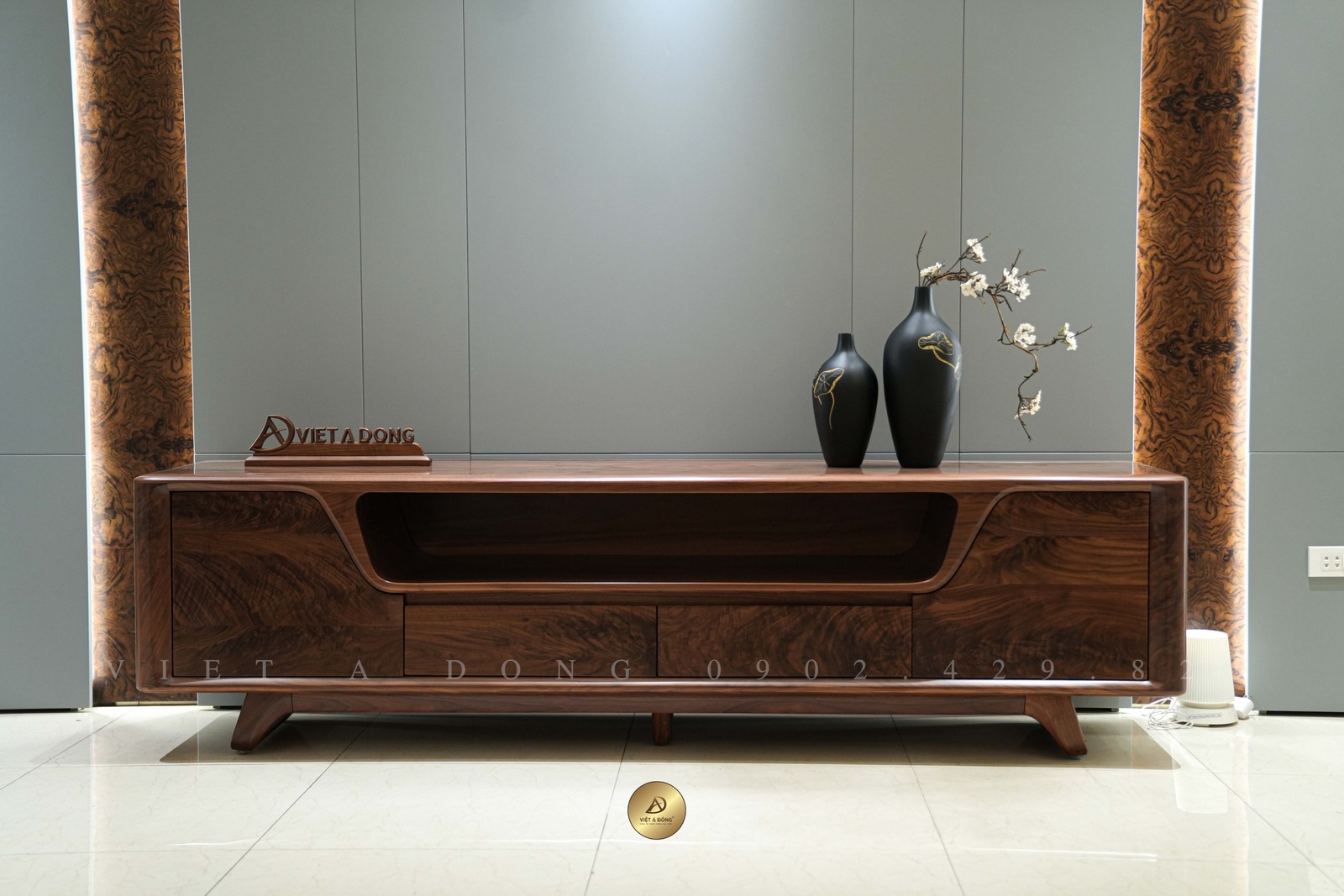 kệ tivi gỗ óc chó