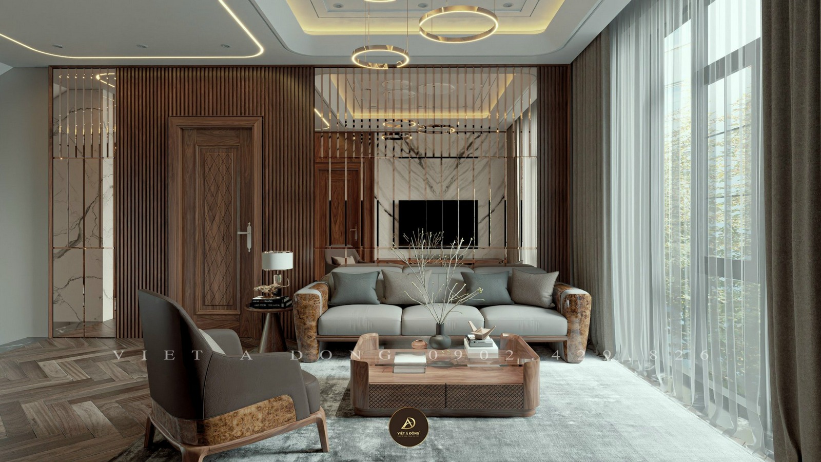 vị trí đặt bàn trà