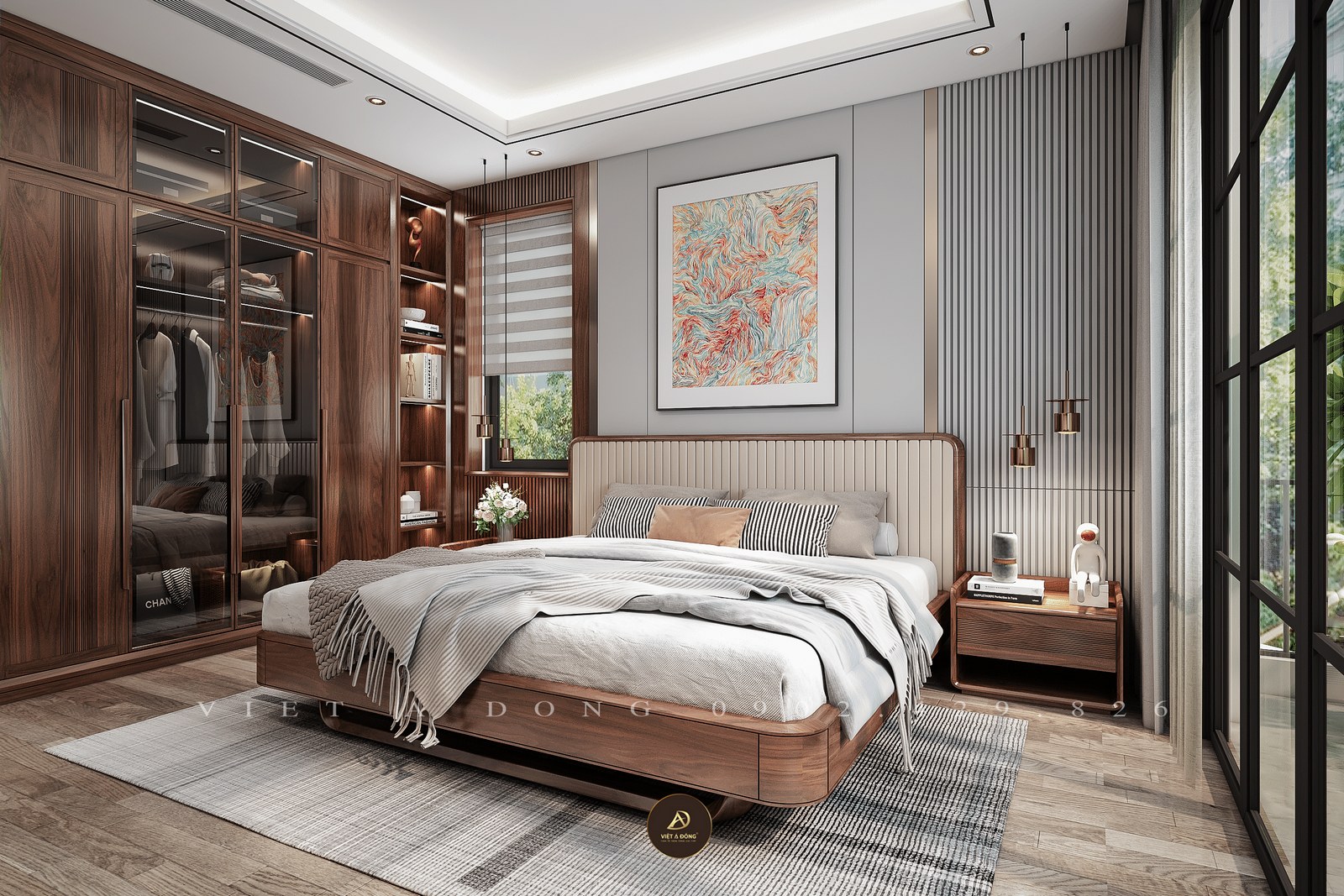 tủ quần áo trong phòng ngủ