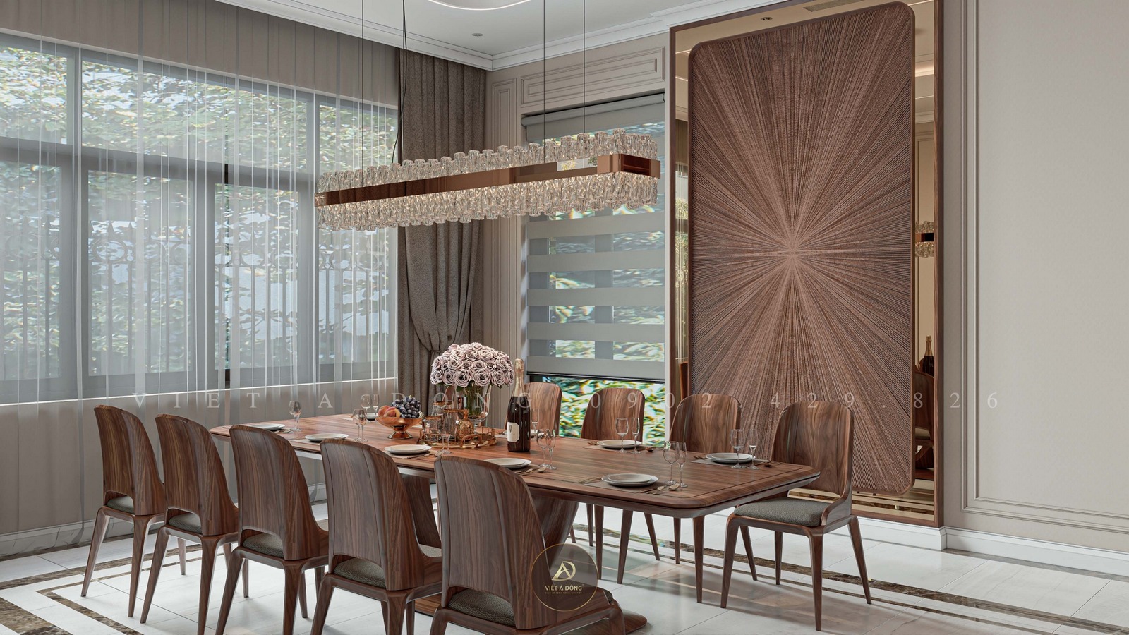 bàn ăn gỗ óc chó