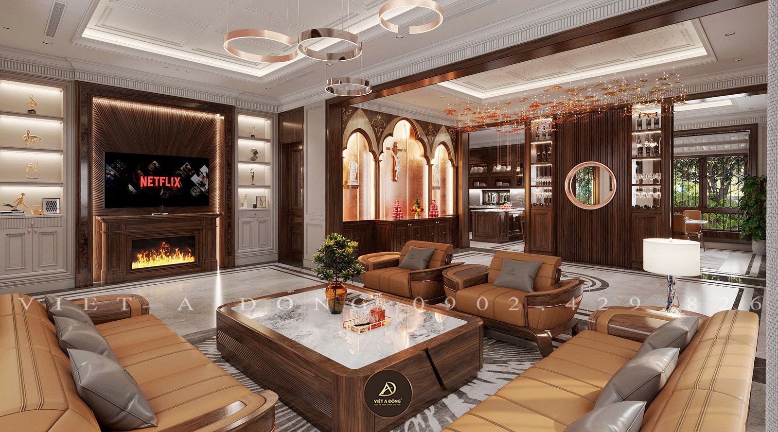 sofa đơn gỗ óc chó