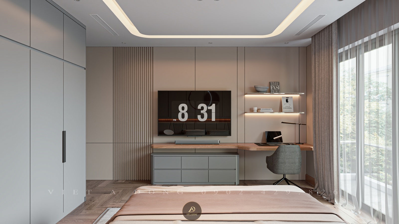 giá bàn làm việc gỗ óc chó