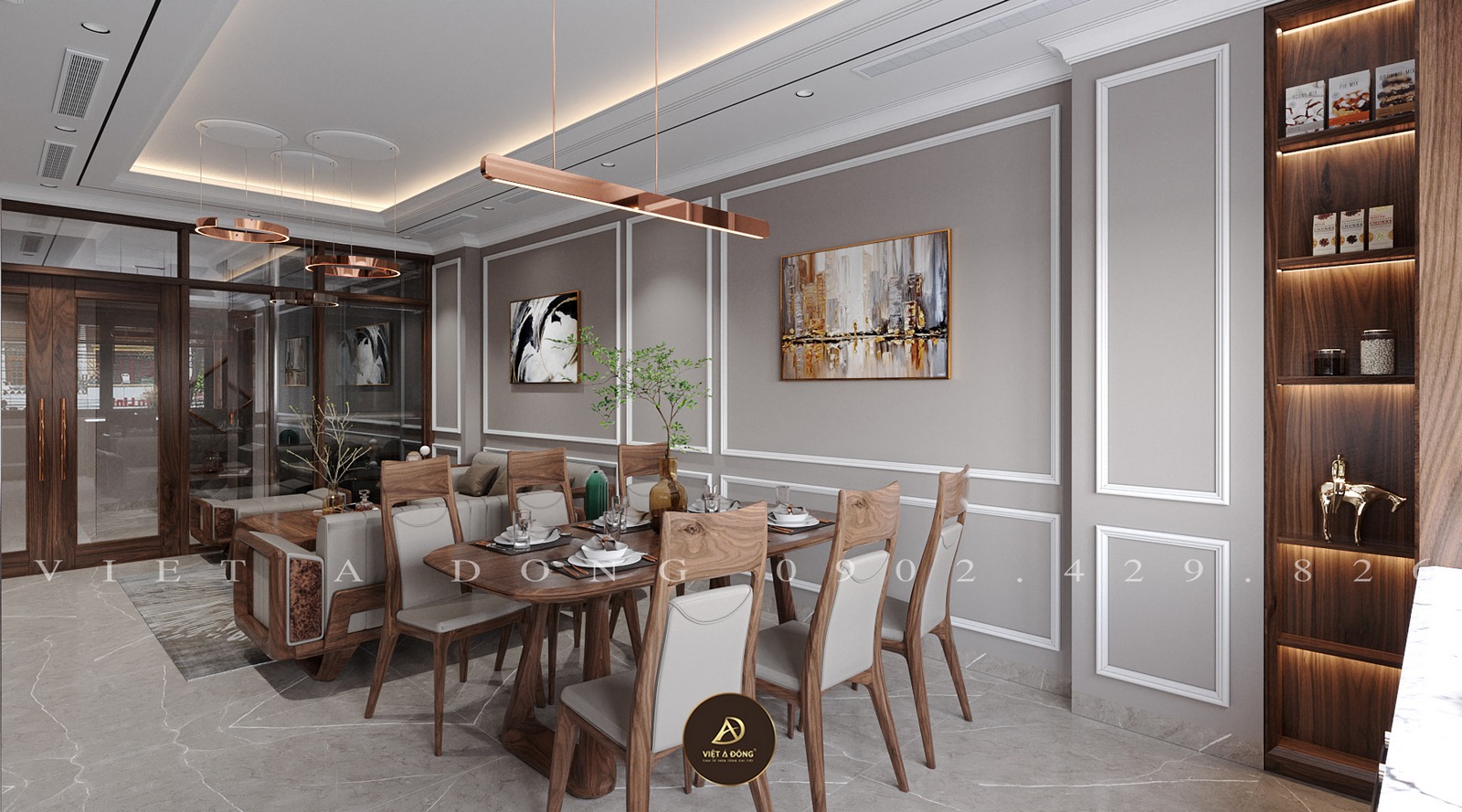 xu hướng thiết kế bàn ăn hiện đại