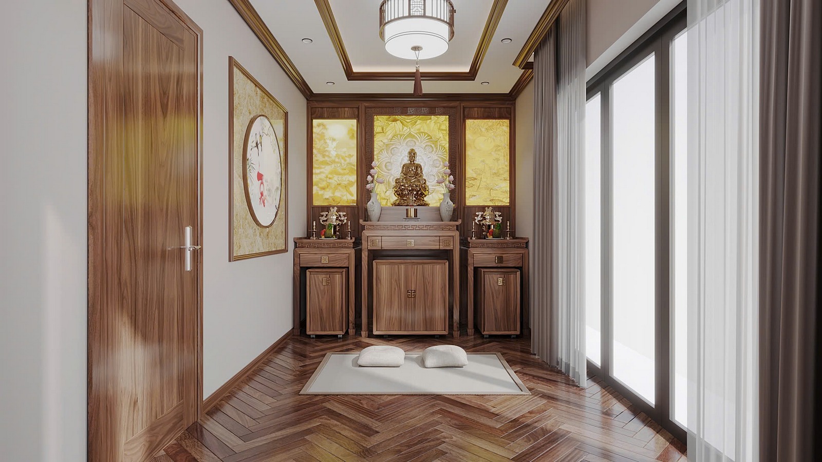 lựa chọn mua bàn thờ gỗ óc chó