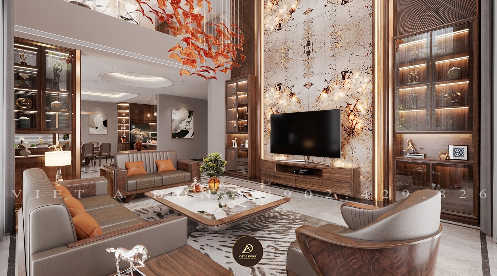 bàn trà gỗ óc chó