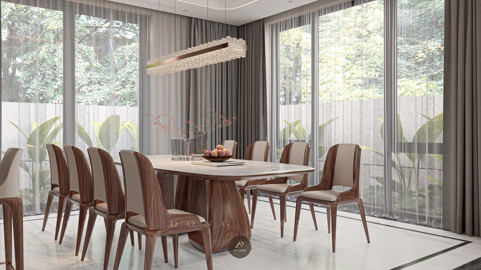 bàn ăn gỗ óc chó