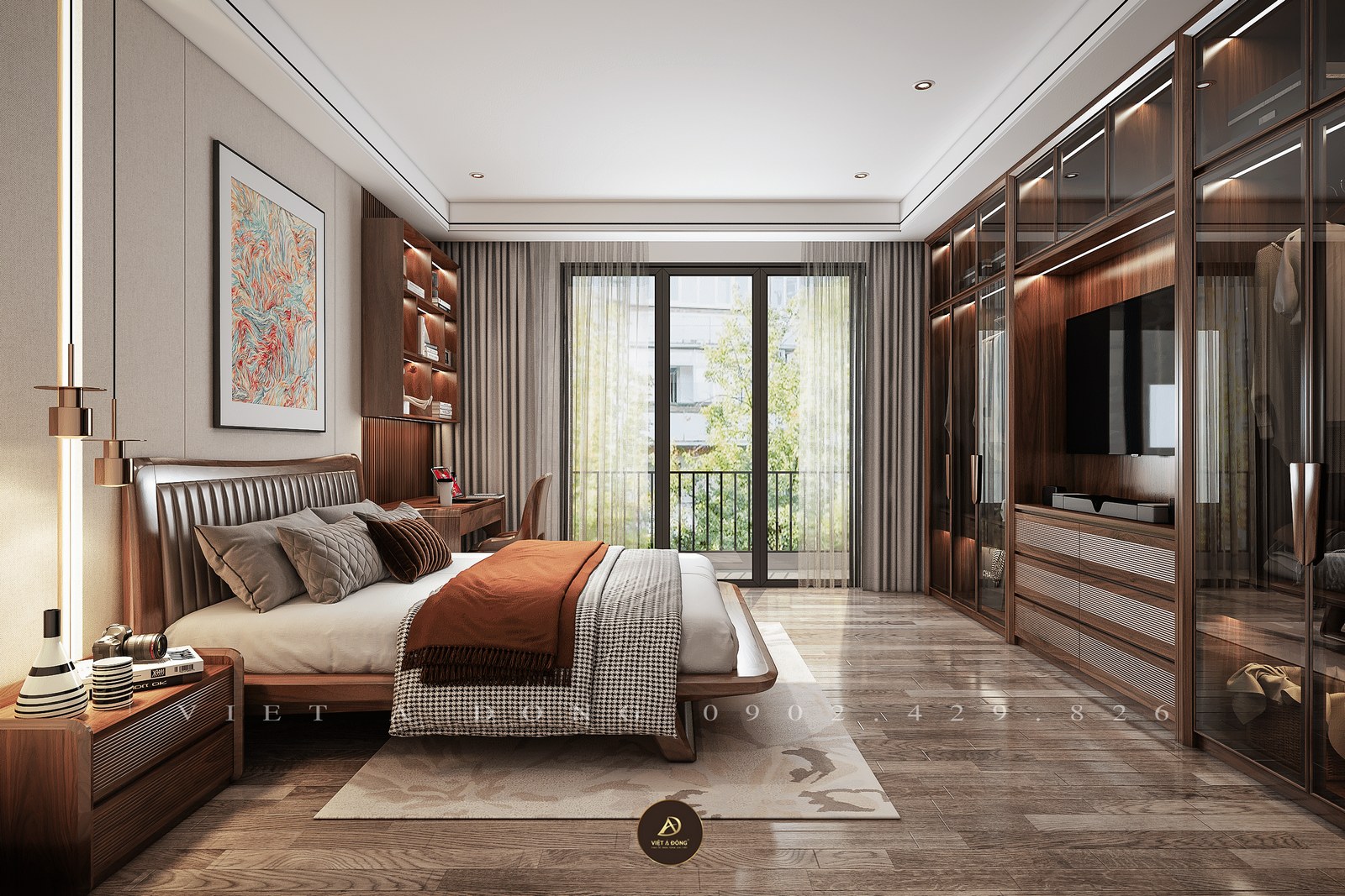 thiết kế giường ngủ đẹp