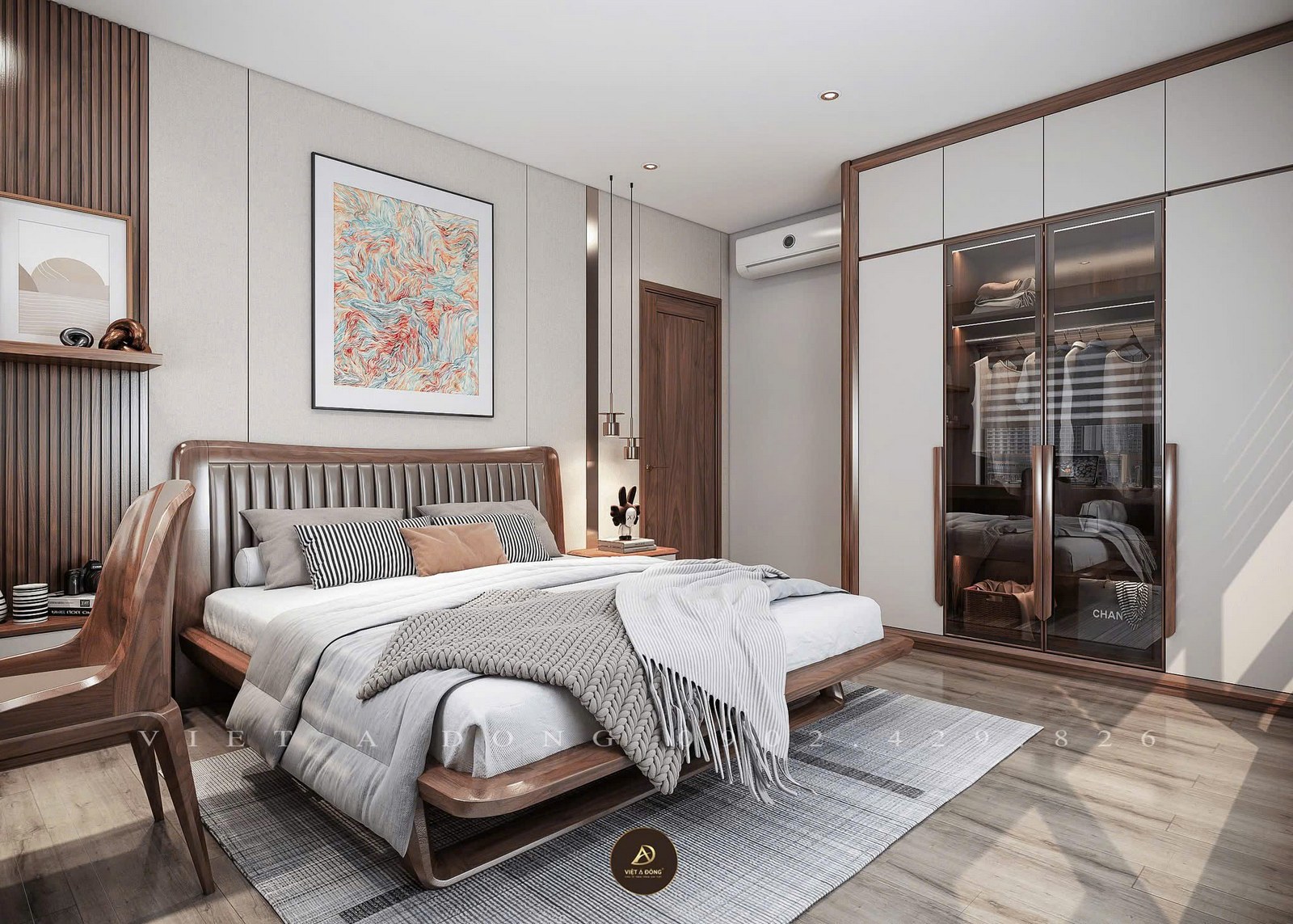 vẻ đẹp nội thất gỗ óc chó