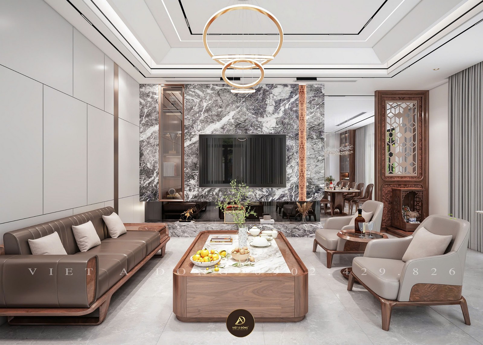 bàn trà với kiểu dáng đơn giản