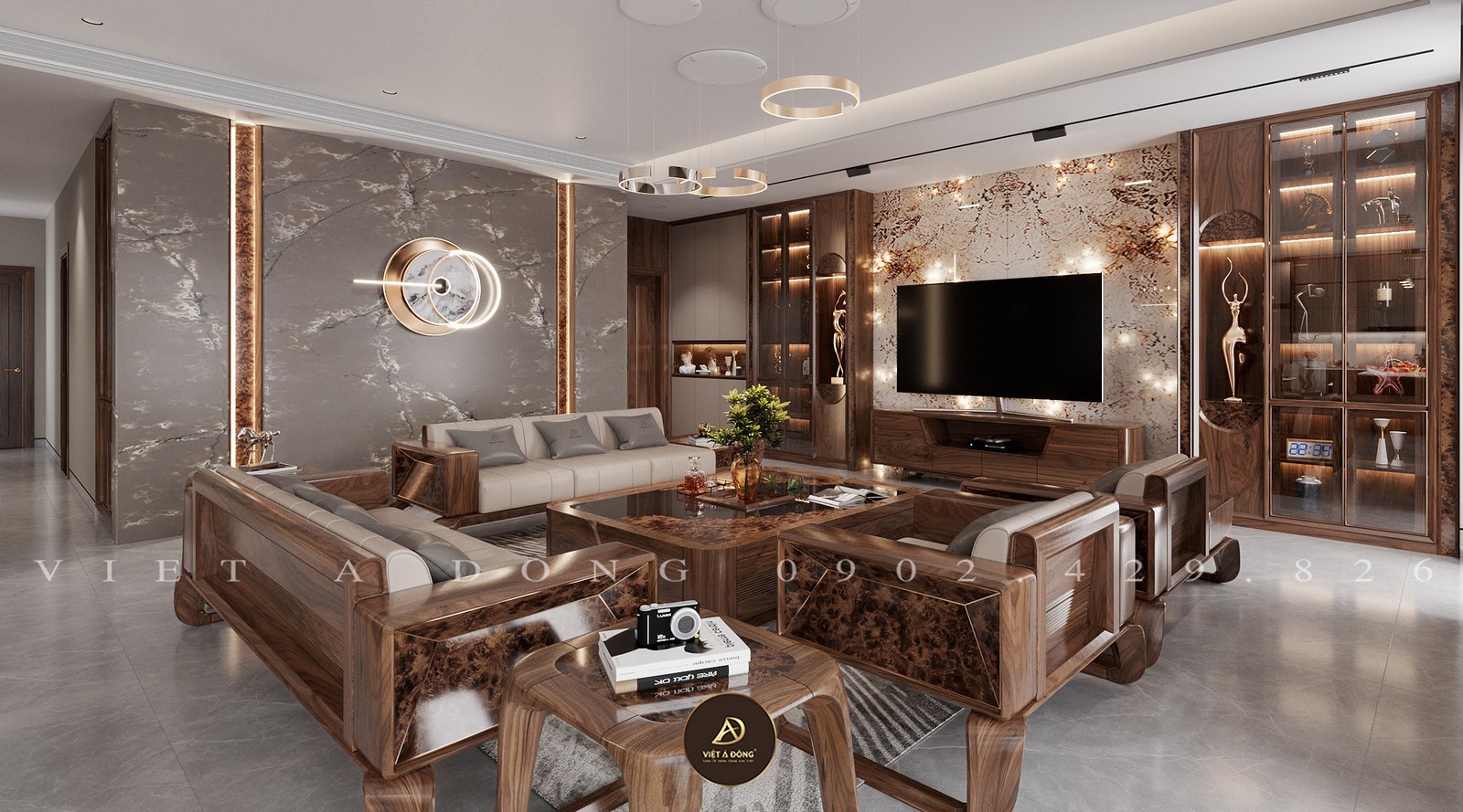 phòng khách chung cư