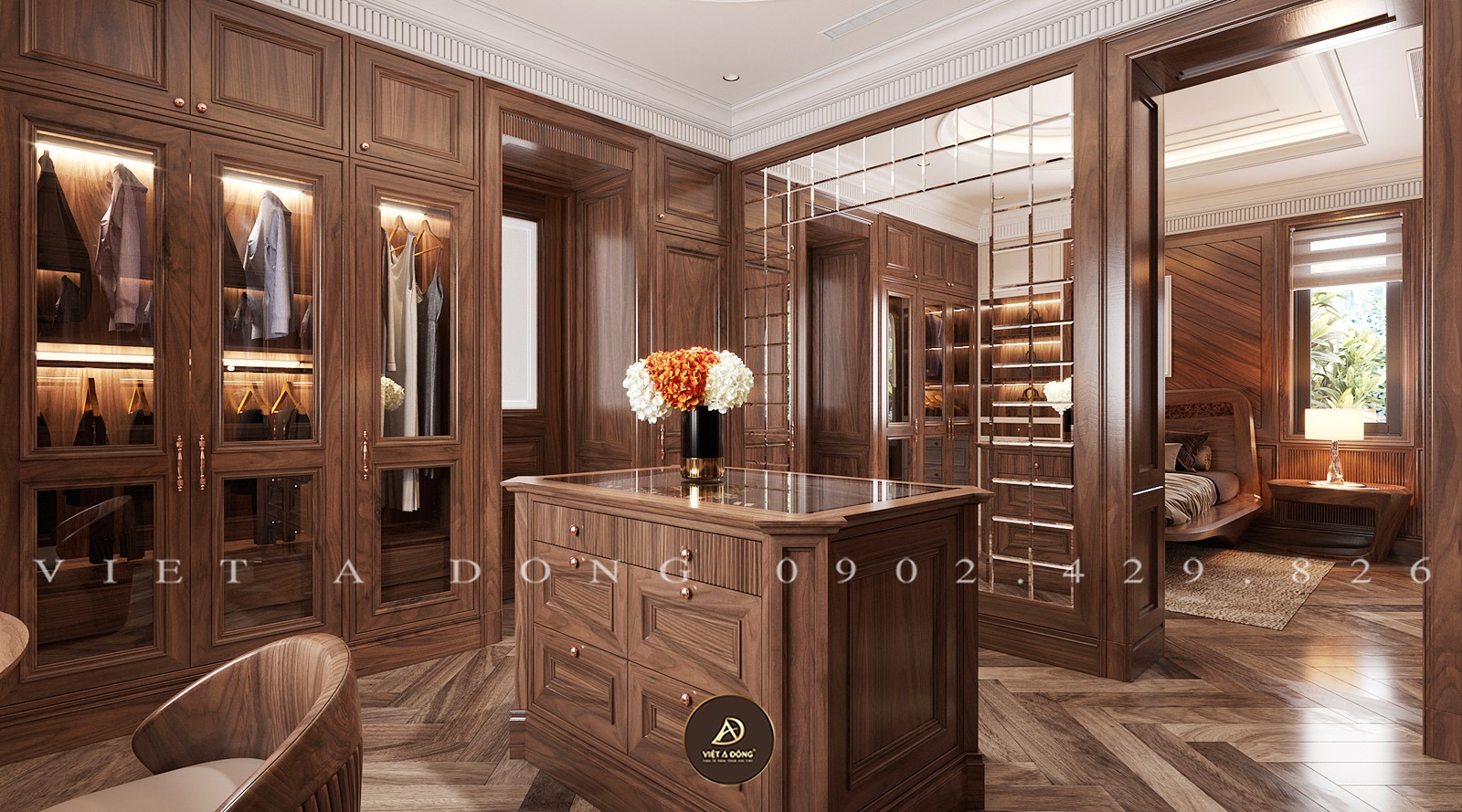 tủ quần áo âm tường