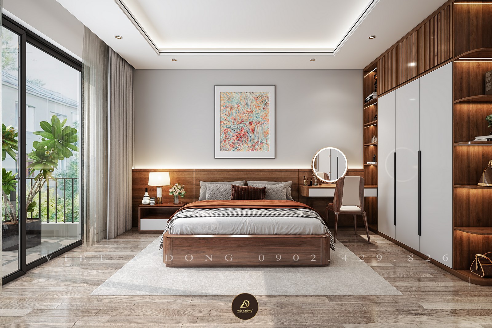 đặt tủ quần áo phù hợp