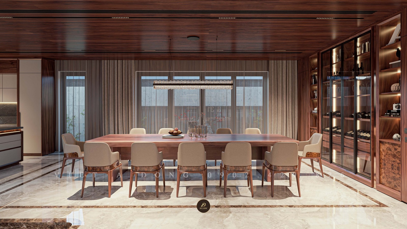 bàn ăn việt á đông