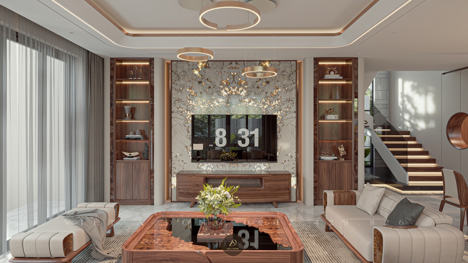 vẻ đẹp của gỗ óc chó