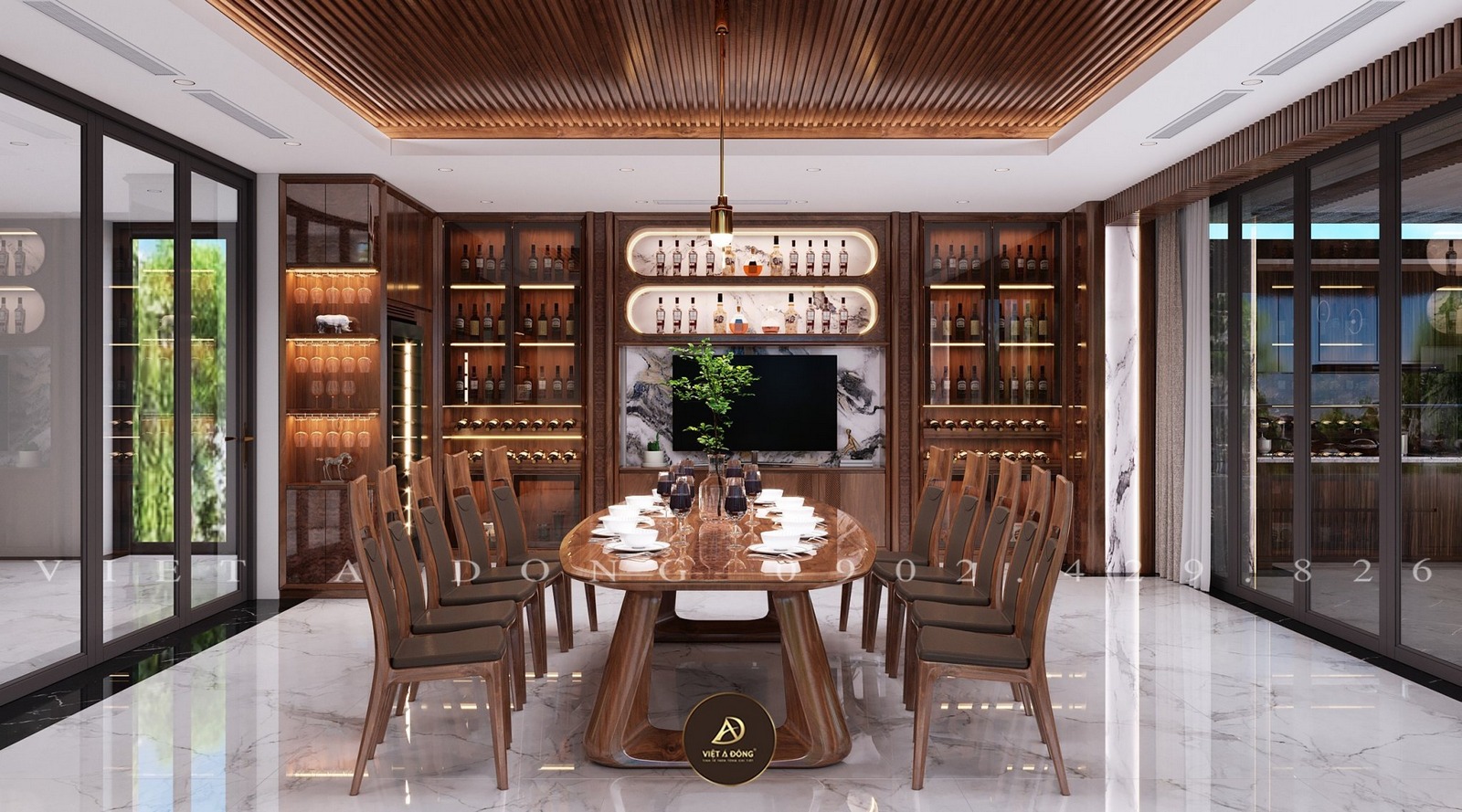 bàn ăn gỗ óc chó