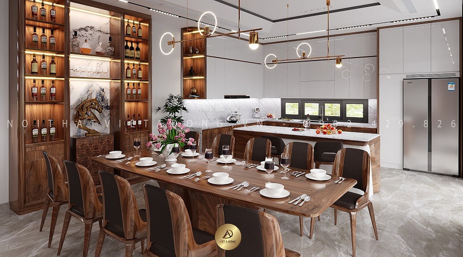 phòng bếp nhà phố