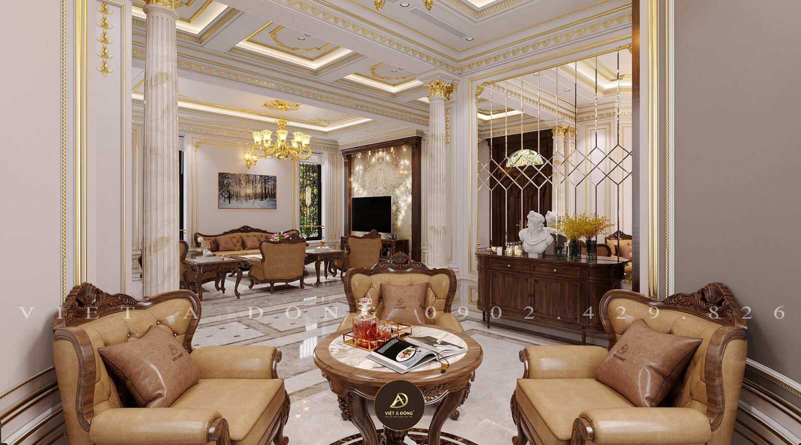 gỗ óc chó tân cổ điển