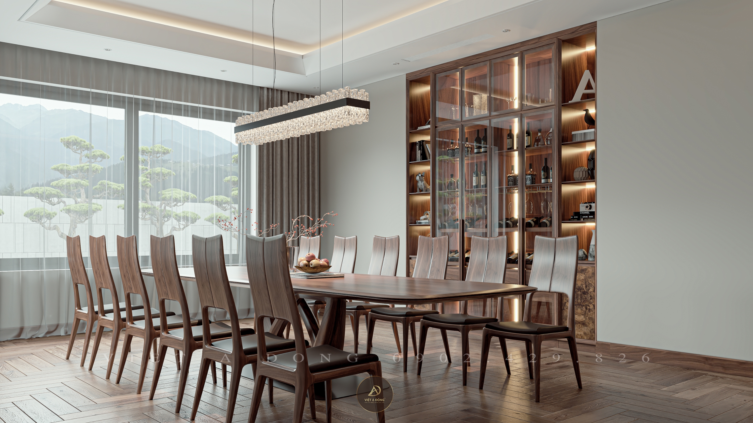 bàn ăn gỗ óc chó