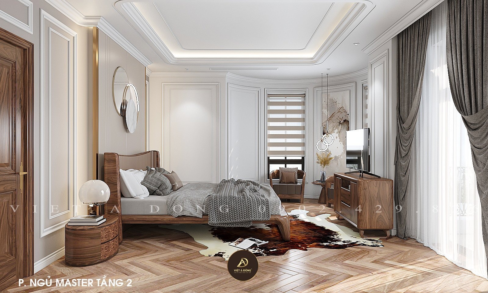 phòng ngủ tân cổ điển