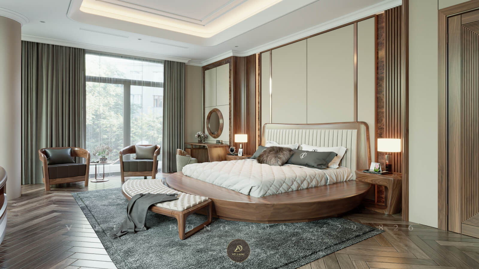 phòng ngủ với thiết kế tối giản