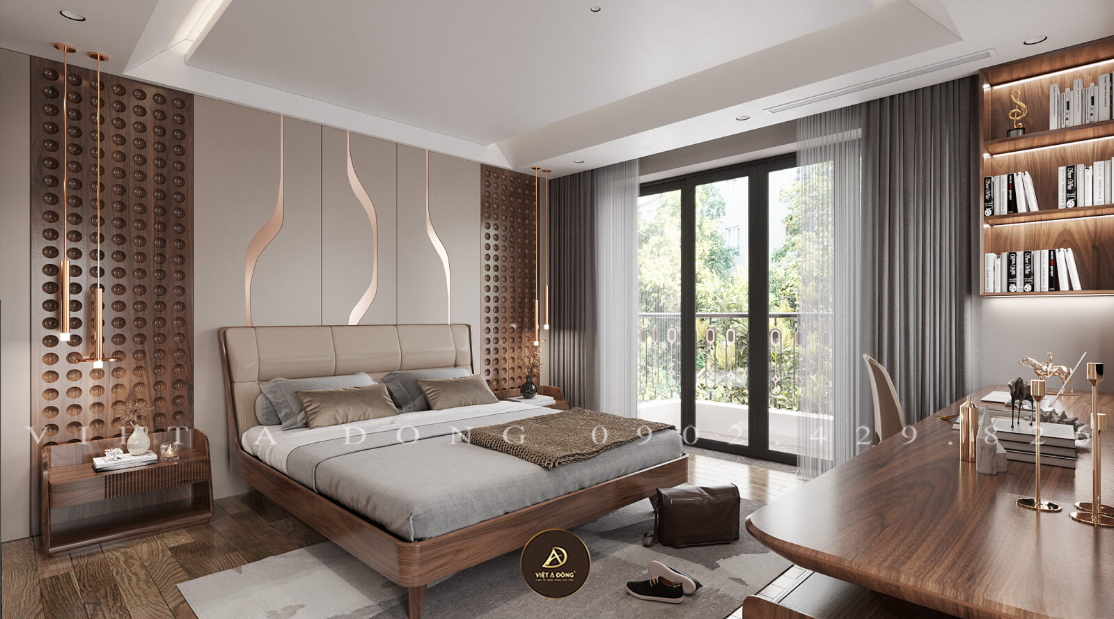 màu sắc phòng ngủ trang nhã