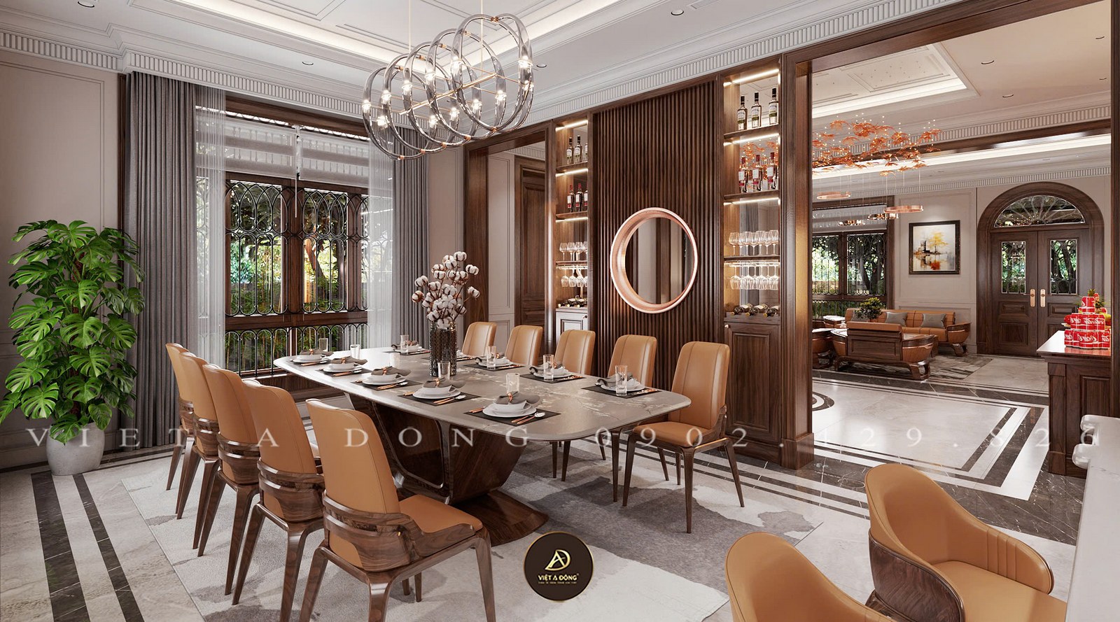 ý nghĩa phong thủy bàn ăn gỗ óc chó