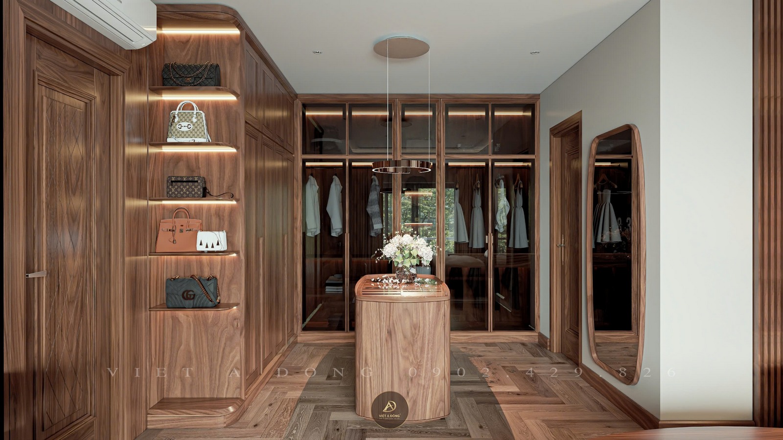 tủ quần áo trong phòng ngủ