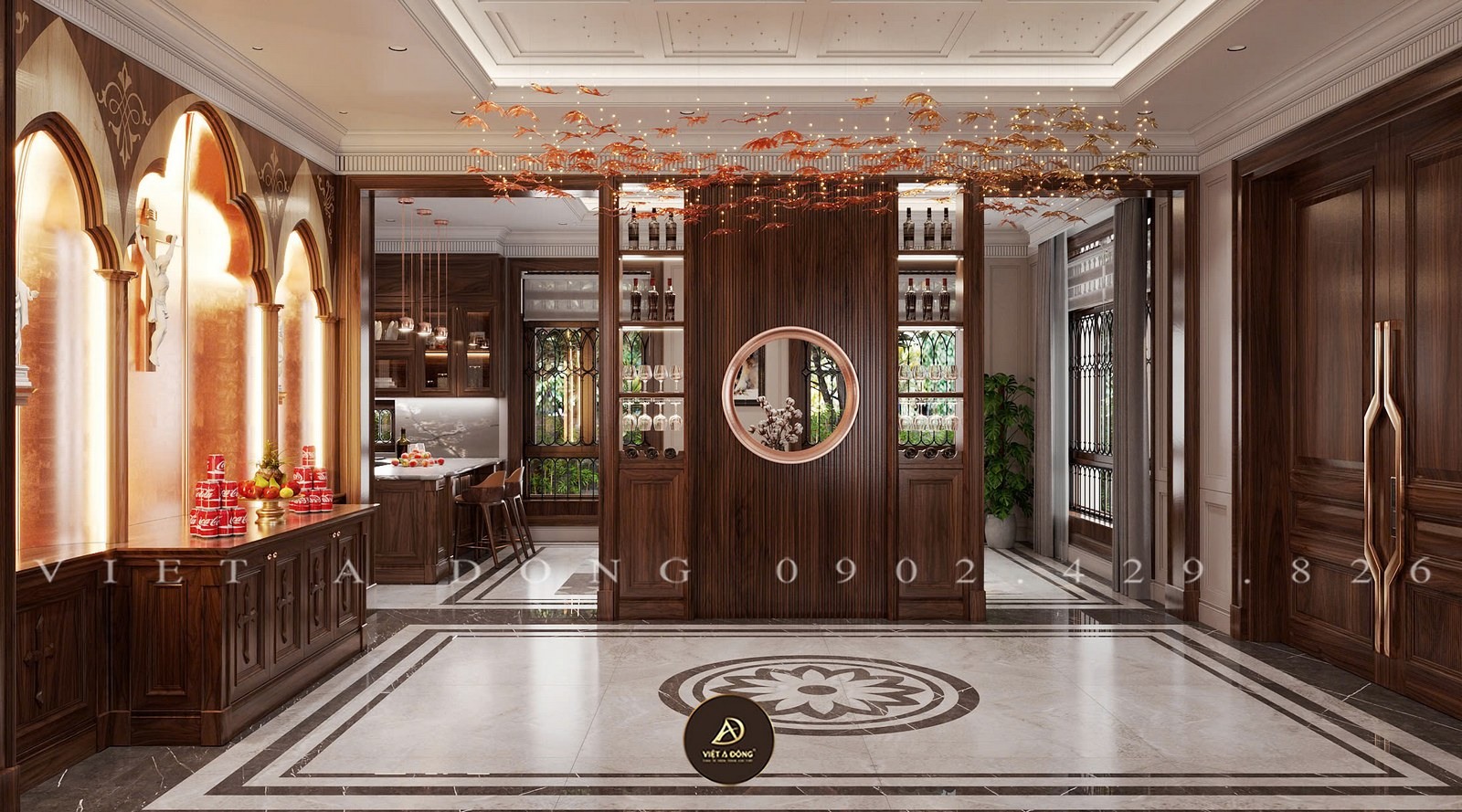 hướng đặt tủ rượu