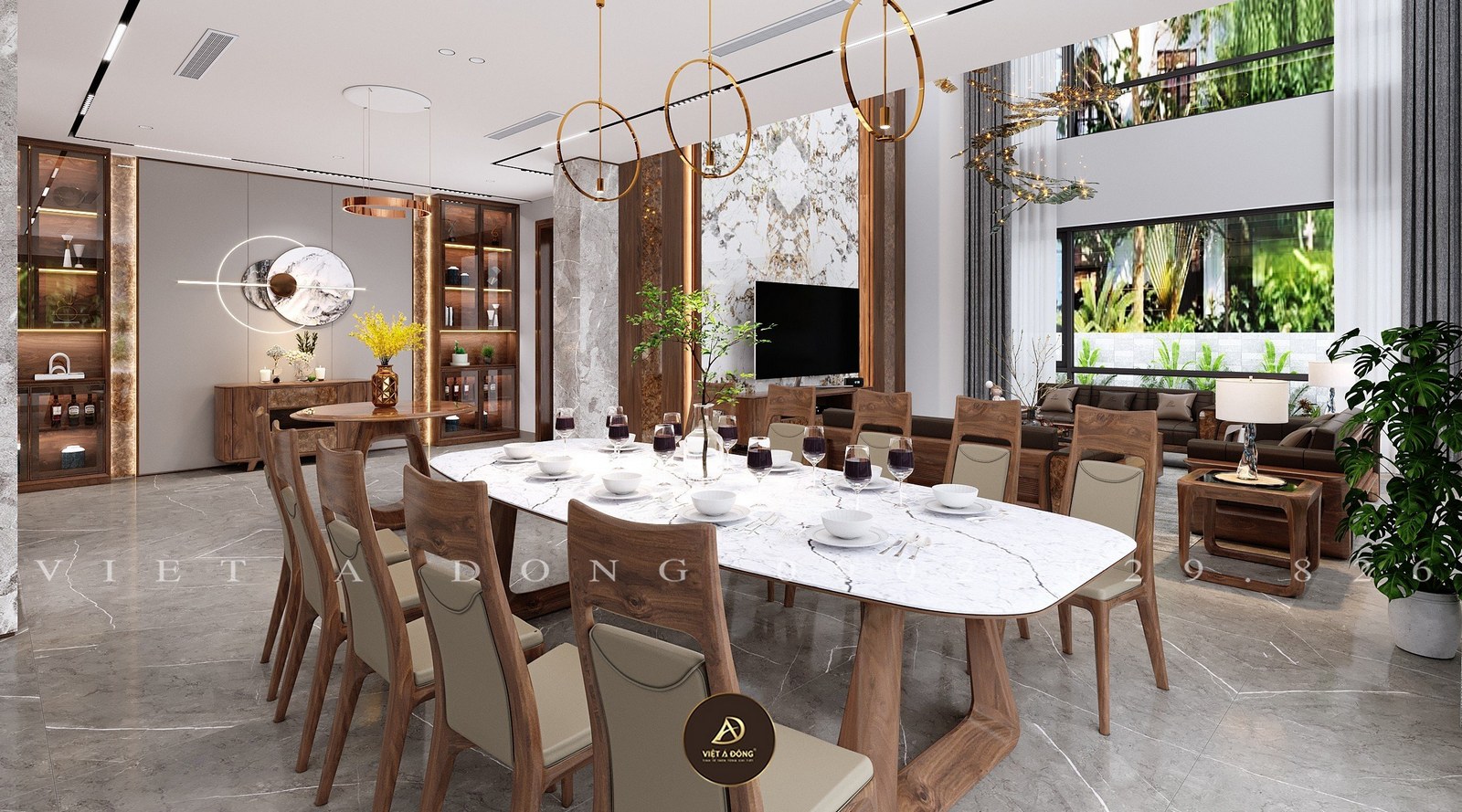 chung cư gỗ óc chó