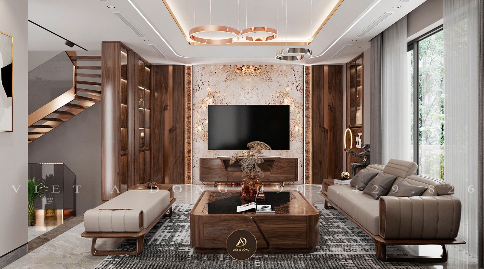 sofa gỗ óc chó bền đẹp theo thời gian