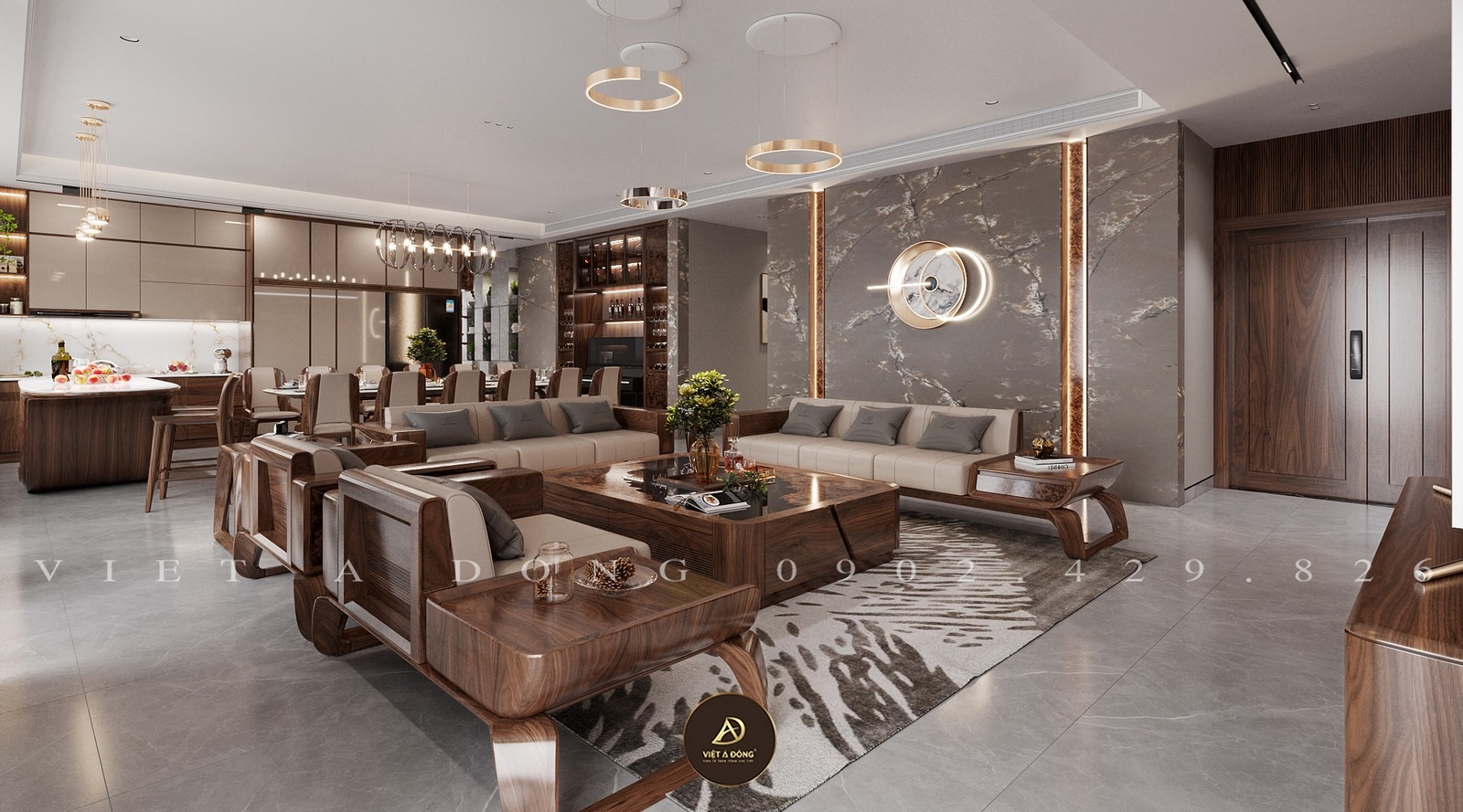 hướng đặt nhà phố