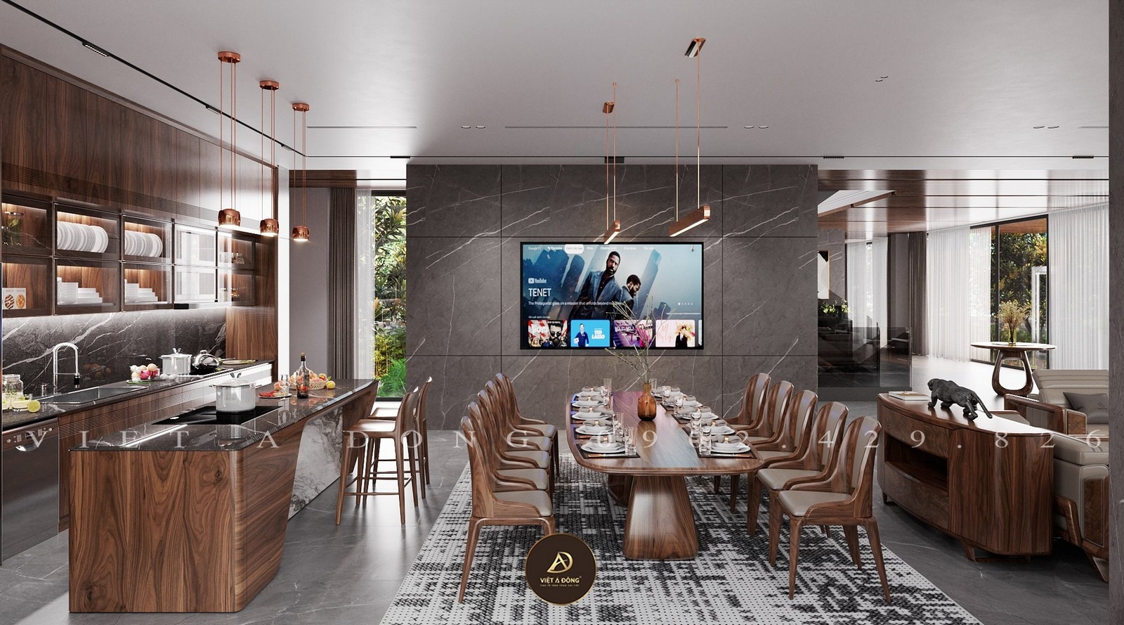 thiết kế nội thất nhà phố