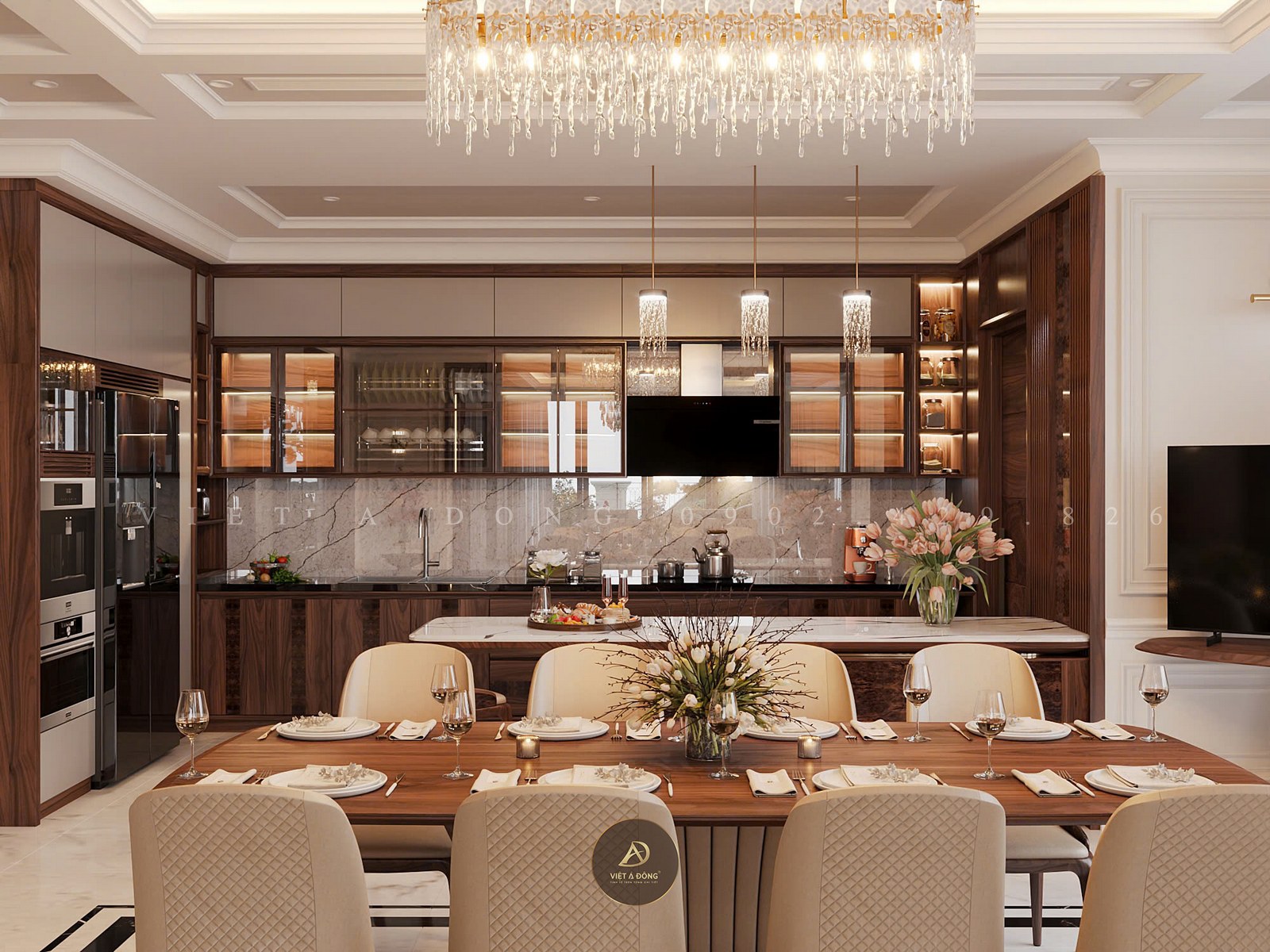 việt á đông chuyên nội thất gỗ óc chó