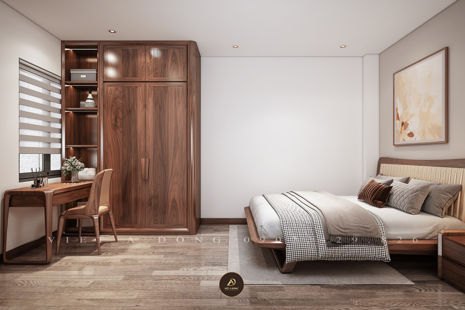 tủ quần áo gỗ óc chó