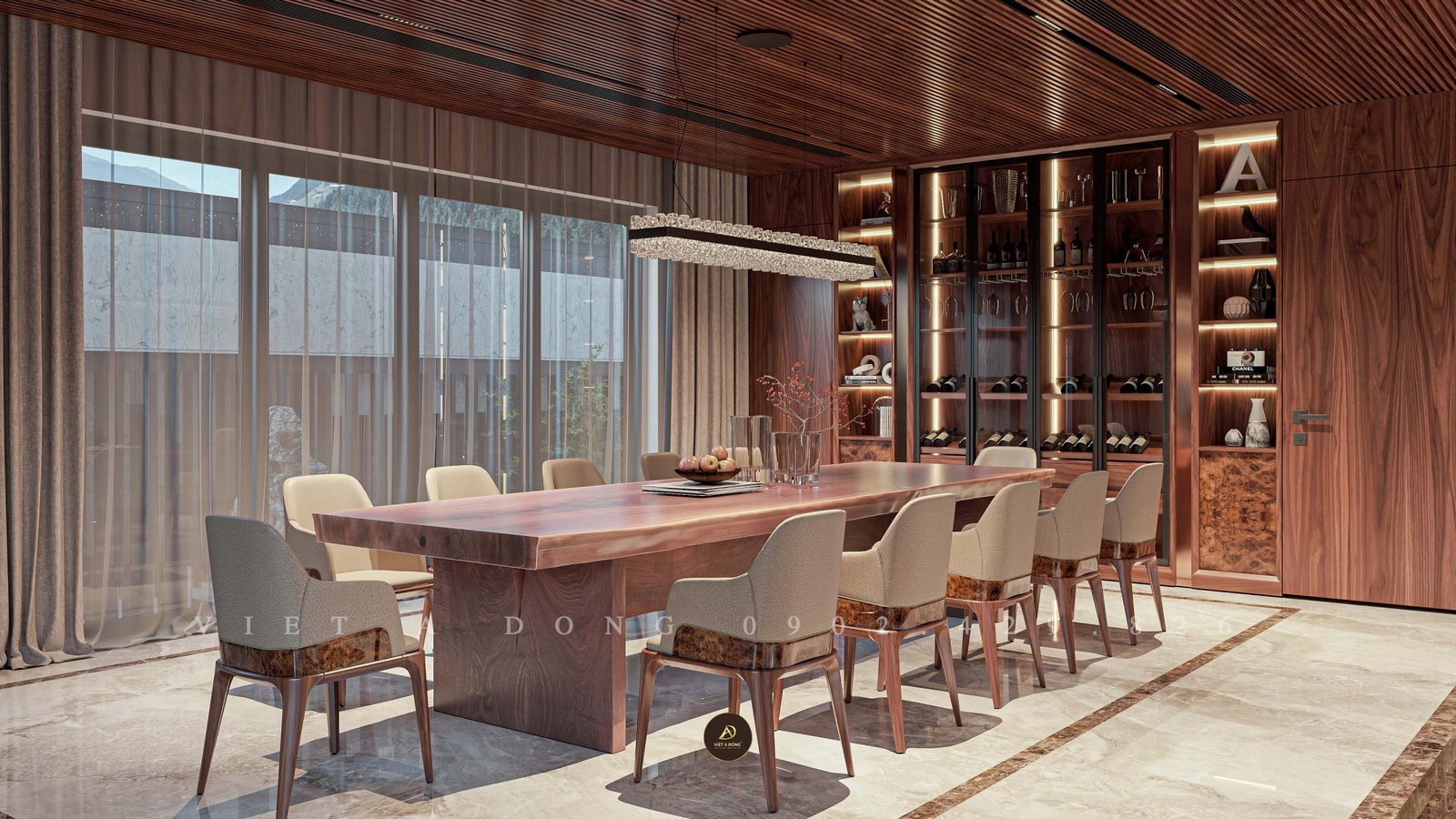 tủ rượu âm tường