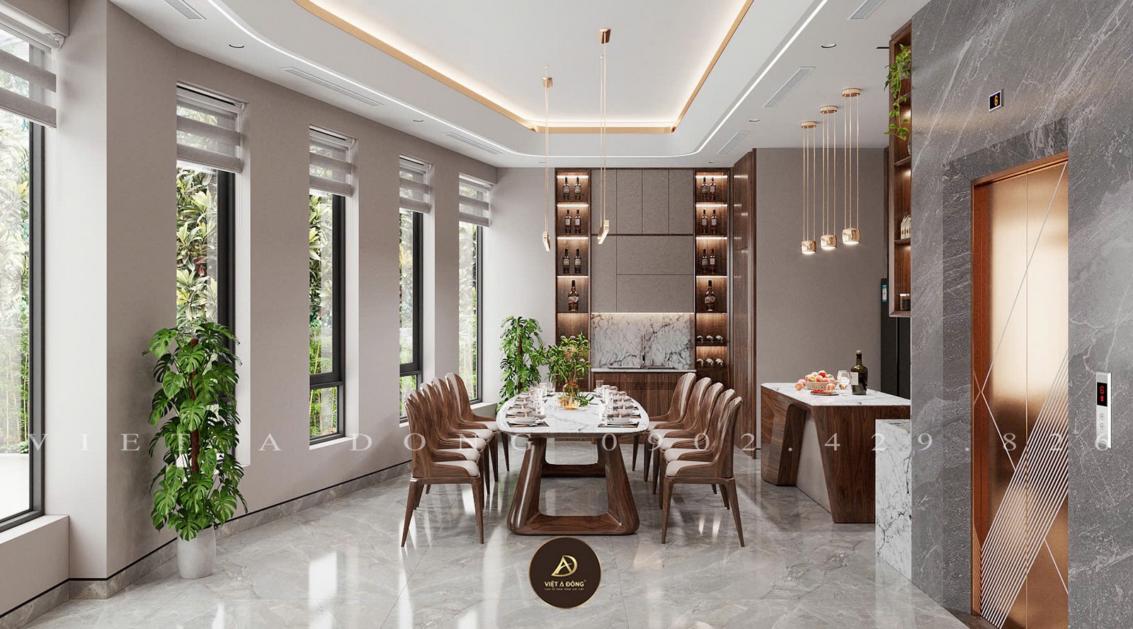 lưu ý khi lựa chọn tủ rượu gỗ óc chó