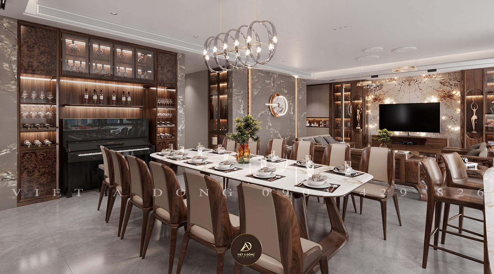 ưu điểm tủ rượu âm tường